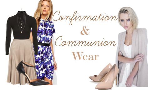 Confirmation Confirmation Guest Outfit, Confirmation Outfits For Women Guest, Confirmation Sponsor Outfit, Confirmation Outfits For Women, Communion Outfit For Women, Confirmation Outfit, Teacher Outfits Dresses, Confirmation Dresses, First Communion Party