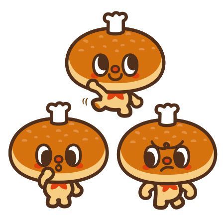 Bread Character, Curry Bread, Simple Character, Kawaii Illustration, 캐릭터 드로잉, Japanese Characters, Mascot Design, Character Design Animation, Illustration Character Design