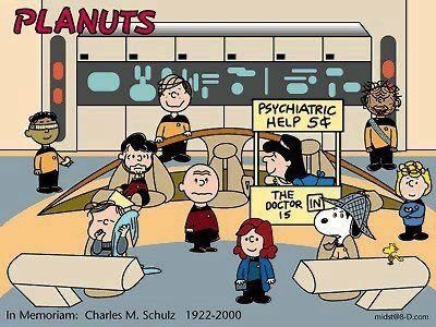 Peanuts - Star Trek the Next Generation - Japanese Ghost <--This is soooo adorable! A mashup of two of my favorite things!! :D Star Trek: Enterprise, Star Trek Tng, Lucy Van Pelt, Wheel Of Time, Star Trek Funny, Star Trek Art, Starship Enterprise, The Peanuts, Star Trek Universe