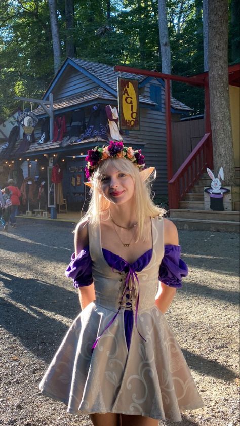 Summer Ren Fest Outfits, Elf Costume Dress, Renfaire Costume Women Elf, Renisance Fair Outfit Princess, Reinassance Fair Outfit Fairy, Renfest Fairy Costume, Ren Fest Outfits Fairy, Renfest Costume Women Fairy, Fairy Rennaisance Costume