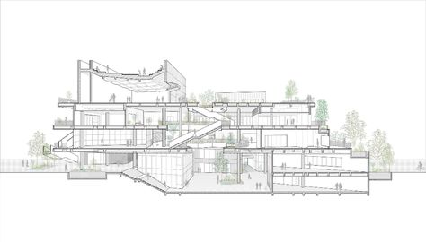 Section perspective Architecture Section Perspective, Perspective Section Architecture, Section Perspective, Sectional Perspective, Architecture Drawing Plan, One Point Perspective, Point Perspective, Architectural Section, Architecture Studio