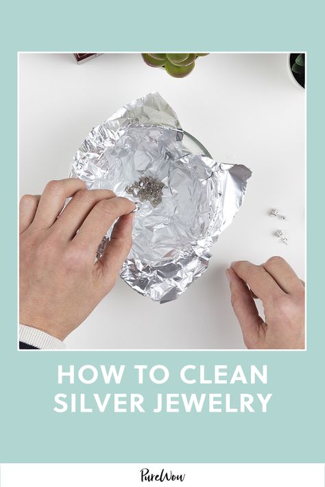 undefined cleaning-hacks,how-to-clean-silver,polishing,silver,silver-jewelry Silver Cleaner Diy, Cleaning Tarnished Silver, Sterling Silver Jewelry Cleaner, Homemade Jewelry Cleaner, Jewelry Cleaner Diy, Tarnished Silver Jewelry, Silver Jewelry Cleaner, Silver Jewlery, Sterling Silver Cleaner