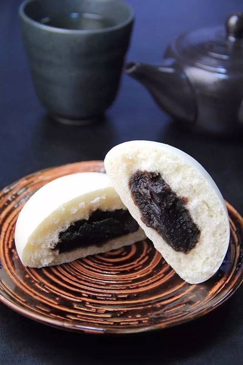 Red Bean Bun Recipe, Red Bean Bun, Red Bean Dessert, Sweet Red Bean, Steam Recipes, Soft Foods, Summer Cooking, Bun Recipe, Red Bean