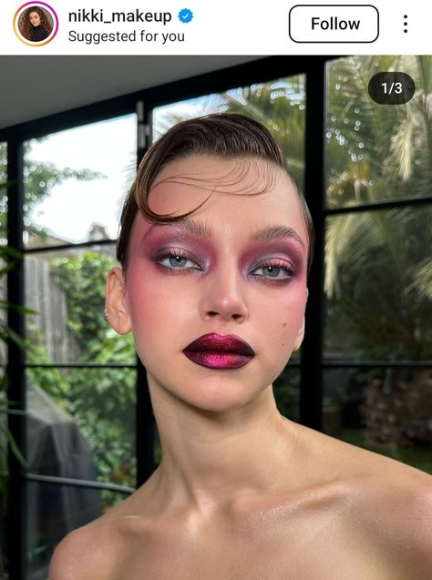 Red Blush Makeup, Monochromatic Makeup Looks, Monochromatic Makeup, Lip Trends, Red Blush, Hair Concerns, Body Hair Removal, Lip Hair, Editorial Makeup