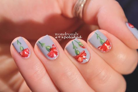 Wondrously Polished: Mother's Day Carnations Carnation Nail Art, Carnation Nails, Nail Inspo, Mother's Day, Mothers Day, Nail Art, Nails, Beauty, Art