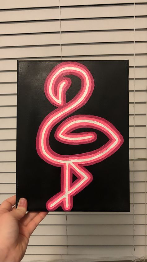 Neon Letter Painting, Neon Pink Painting, Neon Lights Painting, Neon Drawing Ideas, How To Paint Neon Effect, Neon Effect Painting, Neon Sign Painting Canvas Diy, Neon Art Painting Easy, Neon Art Drawings