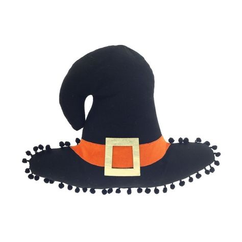 Way To Celebrate Harvest Fall Decor Pillow, Witch Hat Is Perfect To Decorate Your Home For Halloween With A Fashionable Fall Flair -Halloween Dcor Pillow -Comes In A Witch Hat Shape -Black Pom-Poms Around The Bottom Of The Pillow -Orange Fabric Around The Bottom Of The Hat For The Belt -Crafted Of A High Quality, Durable Polyester Fabric -Allows For Perfect Placement On A Sofa Or Chair, Or Toss On A Bed Halloween 11, Pottery Barn Christmas, Ghost Pillow, Black Witch Hat, Hobby Lobby Christmas, Holiday Throw Pillow, Halloween Throw Pillow, Fall Pillow Cover, Pink Ornament