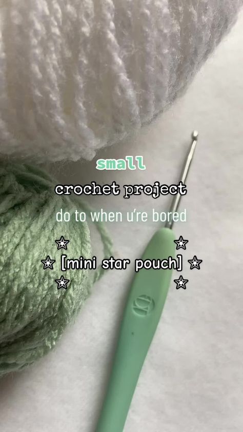 ib: @✰ laura ✰ definitely gonna do more of these🤩 personally im obsessed with stars, so this is just perfect for me⭐️ #stars #crochetersoftiktok #crochettiktok #crochet #fyp #crochettutorial #crochetidea #smallthings #smallcrochetprojects #viral #ideas #crochetideas #pinterest #foryou #art #stargirl #cute #starpouch #crochetpouch #crochetstar Im Obsessed, Beginner Crochet Tutorial, Mode Crochet, Crochet Pouch, Crochet Design Pattern, Crochet Stars, Beginner Crochet Projects, Pola Sulam, Crochet Stitches For Beginners