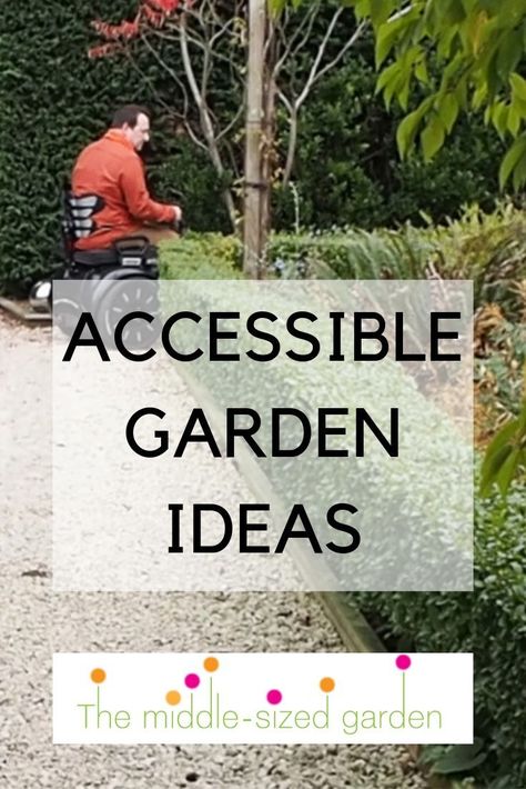 Garden For Disabled People, Disabled Garden Design, Wheelchair Garden Path, Accessible Design Ideas, Wheelchair Garden Design, Wheelchair Friendly Garden, Therapy Garden Design, Wheelchair Accessible Backyard, Accessible Garden Design