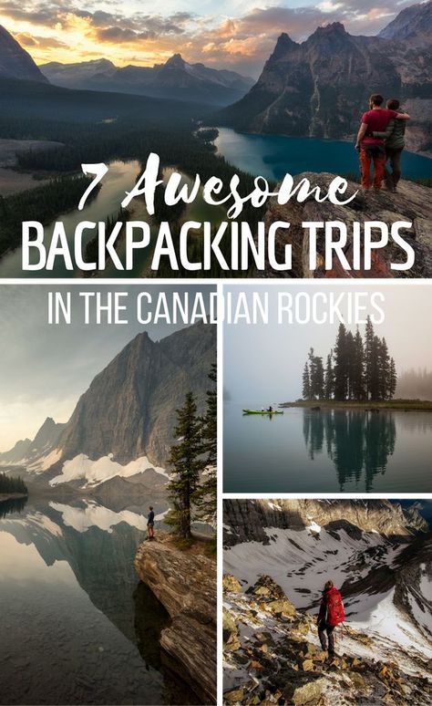 Information about the best multi-day hikes and trips in the Canadian Rockies. Including Mount Assiniboine, The Berg Lake Trail, The Rockwall Trail, The Skyline Trail, The Tonquin Valley, Maligne Lake & Spirit Island and Lake O'Hara. Tonquin Valley, Mount Assiniboine, Spirit Island, Backpacking Trails, Hiking Places, Maligne Lake, Backpacking Trips, Canada Travel Guide, Backcountry Camping