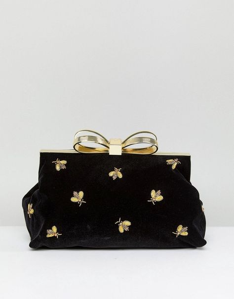 Ted Baker Bee Embellished Clutch Bag Embellished Bags, Embellished Clutch, Luxury Clutch, Embroidery Bags, Clutch Pouch, Party Accessories, Beautiful Bags, Holiday Party, Wallets For Women