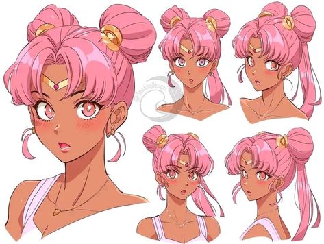 Sailor Moon Hairstyle Short Hair, Sailor Moon Hairstyles, Bun Hairstyle Drawing, Sailor Moon Hairstyle, Sailor Moon Hair, Sailor Moon Tattoo, Moon Hair, Manga Drawing Tutorials, Drawing Tutorials