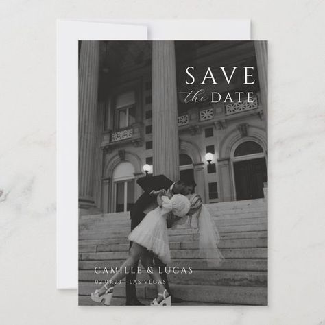 Modern Minimal Save the Date  Invitation#Elegant #DIYWeddingInv #UniqueInvitations #WeddingInspo
#WeddingIdeas Vintage Save The Date Zazzle, Wedding Save The Date Picture Ideas, Save The Date Magnets Pictures, Simple Save The Date Picture, Save The Date Ideas For Weddings Photos, Timeless Wedding Save The Dates, Classic Save The Date With Photo, Save The Dates Without Photo, Save The Date Ideas Timeless