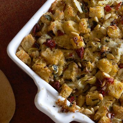 if you need a stuffing recipe for this Thanksgiving to wow your guests, try this Fantastic Focaccia Stuffing Recipe today. Focaccia Stuffing, Thanksgiving Turkey Stuffing, Stuffing Thanksgiving, Marinated Artichoke Hearts, Turkey Stuffing Recipes, Foccacia Bread, Best Thanksgiving Side Dishes, Stuffing Recipes For Thanksgiving, Herb Stuffing