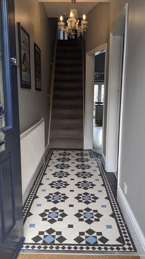 Topps Tiles Hallway, Small Victorian Terrace Hallway, Small Victorian Hallway, Small Hallway Entrance, Victorian Kitchen Floor, Narrow Victorian Hallway, Victorian Terrace Hallway Narrow, Victorian Floor Tiles Hallways, Victorian Hallway Ideas