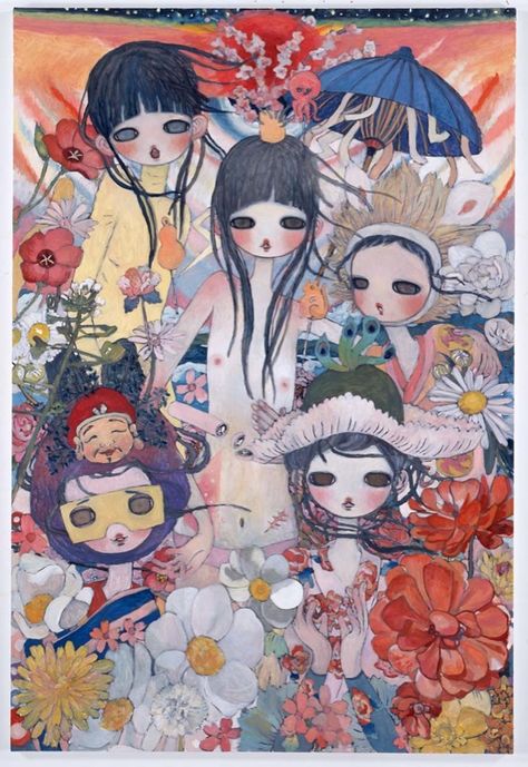 Aya Takano, 2013 © Aya Takano/Kaikai Kiki Co., Ltd. All Rights Reserved. Courtesy Galerie Perrotin Japanese Contemporary Art, Aya Takano, Beautiful Pics, Arte Inspo, Manga Artist, Arte Sketchbook, Ethereal Art, Funky Art, Pretty Art