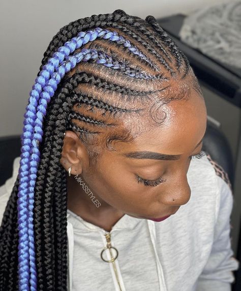 Fishtail Braid With Knotless Braids, Fish Braid Hairstyles Black, Fishtail Braids Hairstyles, Feed In Braids Ponytail, Fishtail Hairstyles, Fishtail Braid, Toddler Braided Hairstyles, Cornrow Ponytail, Fishtail Braid Hairstyles