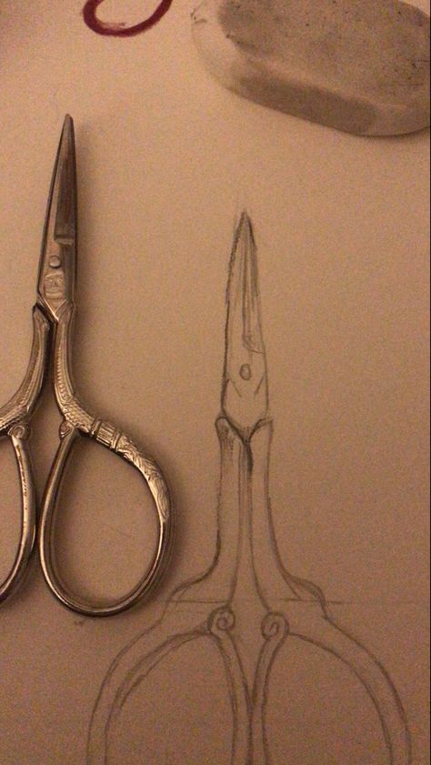 Hand With Scissors, Scissors Drawing, Embroidery Scissors, Pencil Drawings, Hand Embroidery, Pencil, Embroidery, Drawings, Art