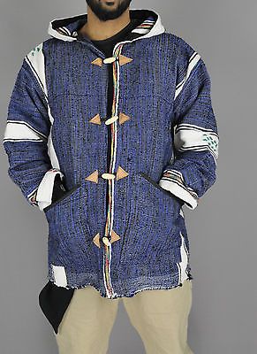 MOROCCAN BAJA JERGA JACKET HOODIE FAIR TRADE WOVEN COTTON FESTIVAL HIPPY TRIBAL in Clothes, Shoes & Accessories, World & Traditional Clothing, Africa ... Moroccan Inspiration, Moroccan Clothing, African Wear Styles For Men, Traditional Jacket, Jacket Hoodie, African Wear, Traditional Clothing, Woven Cotton, Dress Code