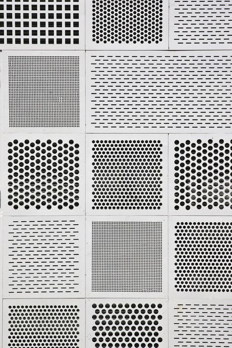 3x10 House,© Hiroyuki Oki Garde Corps Metal, Braun Design, Metal Facade, Metal Screen, Perforated Metal, Architecture Design Concept, Material Textures, Metal Panels, Facade Architecture