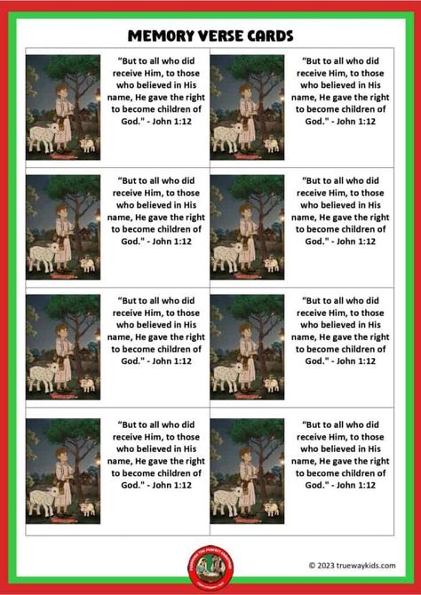 Memory verse worksheet for kids for Christmas Homeschool Bible Curriculum, Unique Family Tree, Trueway Kids, Journey To Bethlehem, Kids Church Lessons, Christmas Lesson, Scripture Memorization, Christmas Program, Worksheet For Kids