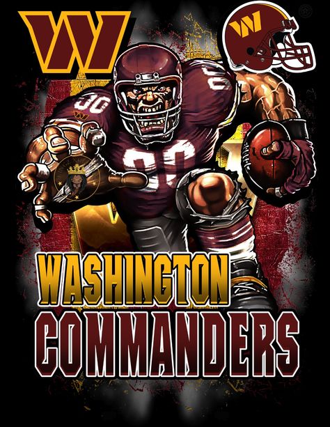 Commanders Football, Nfl Football Art, Nfl Football Players, Washington Commanders, Vinyl Tumblers, Washington Football, Nfl Logo, Football Art, Nfl Sports