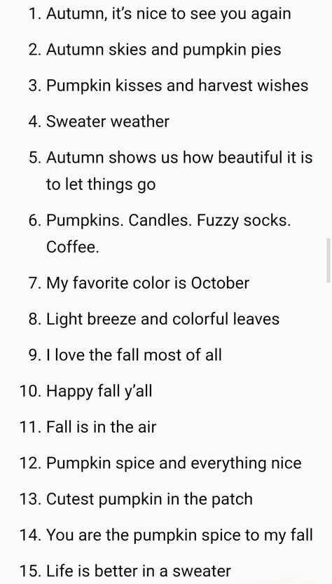 One Word Instagram Captions, Cute Instagram Captions, Ig Captions, Photography Challenge, Happy Fall Y'all, Cute Pumpkin, Colorful Leaves, Happy Fall, Instagram Captions