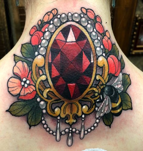 Little ruby upgrade for Rubis! Thank you ♥️ Tummy Tattoo, Jewelry Tattoos, Jewel Tattoo, Ruby Jewel, Jewelry Tattoo, Deathly Hallows Tattoo, Dreamcatcher Tattoo, Tattoo Art, Tattoos And Piercings