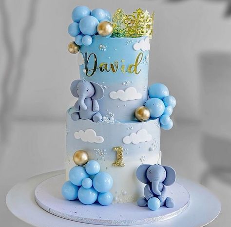 Bon Voyage Cake, Bear Baby Shower Cake, Boys 1st Birthday Cake, Baby Boy Birthday Cake, Bachelorette Cake, Small Birthday Cakes, Tiered Cakes Birthday, Tiered Cake Design, Baby First Birthday Cake