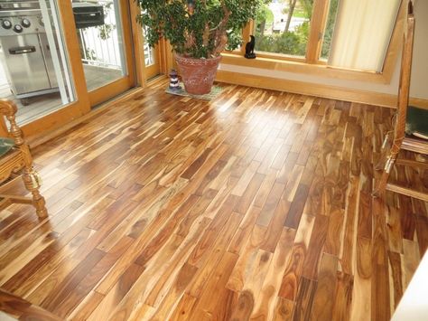 You can apply a variety of coatings and finishes at the factory (prefinished), or on the job site, depending on the installation requirements. The post Why You Should Prefer Solid Wood Flooring appeared first on ELMENS. Solid Blonde, Acacia Flooring, Acacia Hardwood Flooring, Acacia Wood Flooring, Walnut Wood Floors, Real Hardwood Floors, Installing Hardwood Floors, Blonde Asian, Real Wood Floors