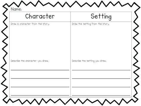 Kindergarten Character Worksheets Character Worksheets, Listening Center, Teaching Character, 1st Grade Reading, Daily Five, Reading Street, Relaxing Weekend, 3rd Grade Reading, Character And Setting