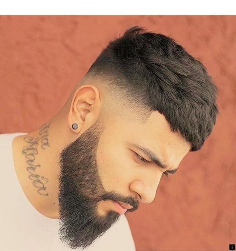 Shaped Haircut, Medium Fade Haircut, Faded Beard Styles, Types Of Fade Haircut, Mid Fade Haircut, Mens Hairstyles Fade, Mens Hairstyles With Beard, Beard Styles Short, Beard Haircut