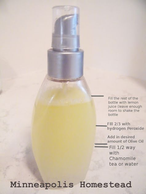 A Minneapolis Homestead: DIY All Natural Hair Lightening Spray Diy Hair Lightening Spray, Hair Lightening Spray, Lighten Hair Naturally, Hair Lightening, Home Remedies For Hair, How To Lighten Hair, Chamomile Tea, Hair Spray, Light Hair