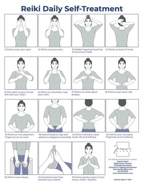 Reiki For Beginners Learning, Reiki Hand Positions Charts, Reiki Self Healing Hand Positions, Reiki Healing Quotes, Reiki Healing Pictures, Self Reiki, Reiki Hands, Reiki Hand Positions, Reiki For Beginners