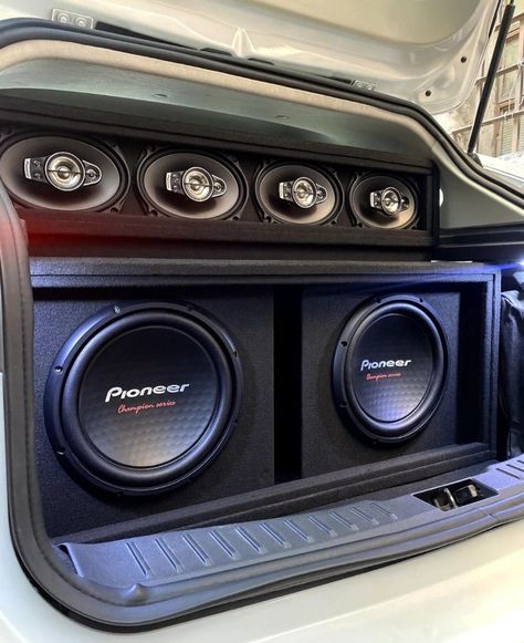 Nissan B12 Modified, Car Audio Ideas, Truck Speakers, Car Subwoofer Box, Custom Car Audio, Sound System Car, Civic Car, Subwoofer Box Design, Car Stereo Systems