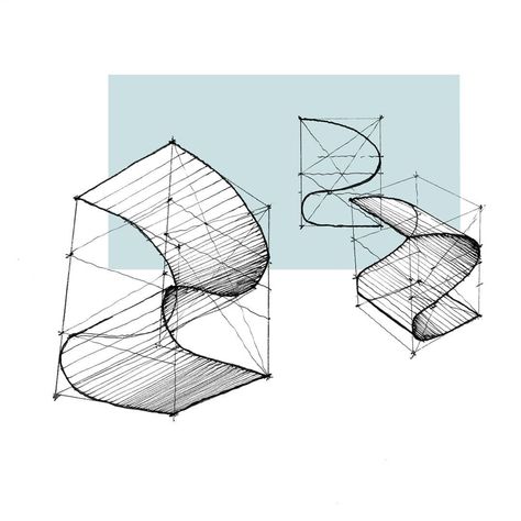 Do you struggle with curves in perspective? Swipe left for a process of using bounding boxes and simple construction techniques to draw curved or more complex objects. Pretty much any object, no matter how complicated, can be fitted into a box or several boxes. That's the whole point of them! ;)⁠ .⁣⁠ .⁣#sketchlikeanarchitect #learntodraw #stepbysteptutorial #procreatedrawing #sketchingtips #architectureillustration #urbansketching Twisting Forms Drawing, Krita Painting, Geometric Volume, Contrast Art, Structural Drawing, Illustration Architecture, Sketching Tips, Perspective Drawing Lessons, Construction Techniques