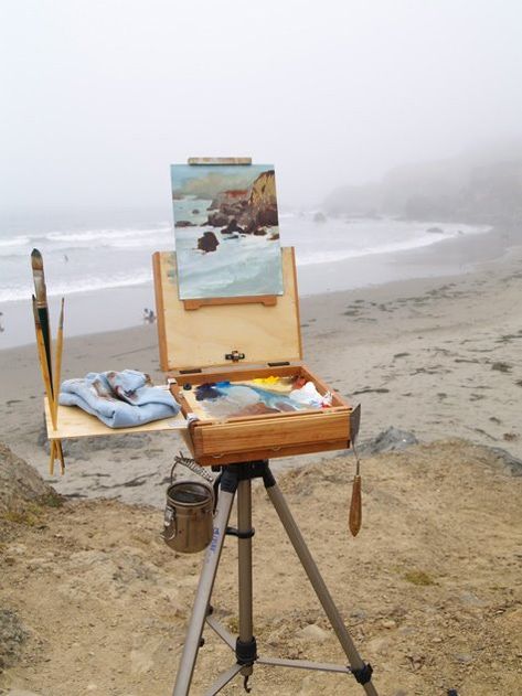 inspiration 수채화 그림, Plein Air Paintings, Stardew Valley, Art And Illustration, Cool Stuff, Art Studios, 그림 그리기, Beach Life, Artist Studio