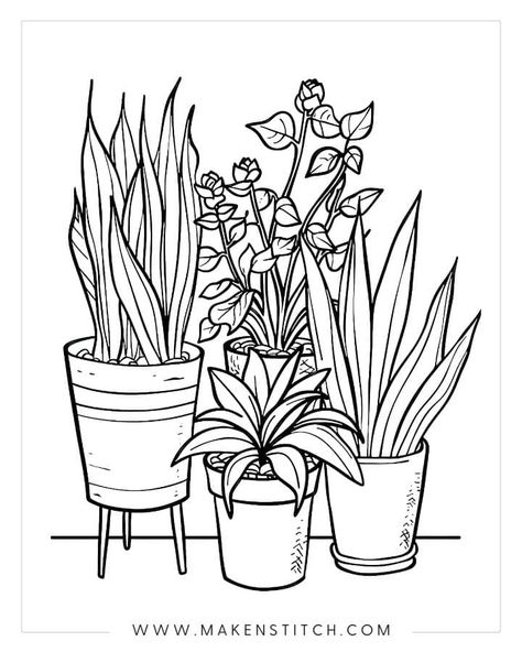 Traceable Coloring Pages, Free Adult Coloring Printables Simple, Coloring Pages Plants, Lotus Outline, Flower Coloring Pages For Kids, Simple Outlines, Flower Coloring Sheets, Free Adult Coloring Printables, Printable Flower Coloring Pages