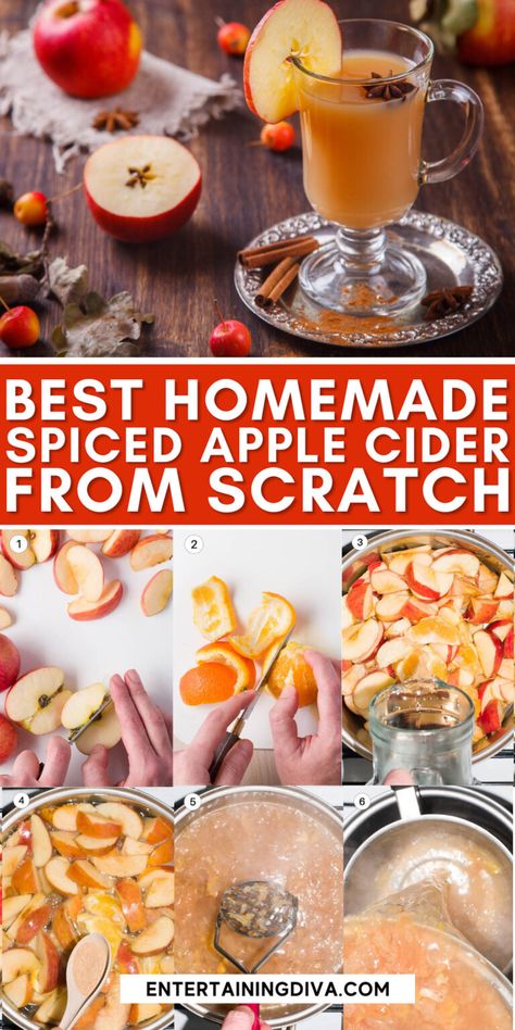 Spiced Apple Cider Recipe, Hot Apple Cider Recipe, Holiday Recipes Christmas Desserts, Holiday Recipes Thanksgiving, Cannibis Recipes, Thanksgiving Entertaining, Apple Cider Recipe, Spiced Drinks, Homemade Apple Cider