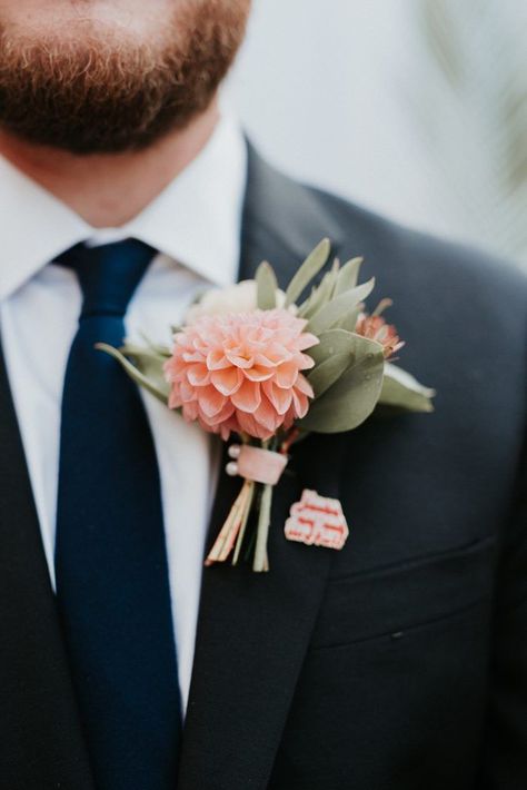 Peach Boutonniere, Coral Wedding Themes, Coral Wedding Colors, Pastel Pink Weddings, Wedding Wallpaper, Wedding Color Combinations, Lily Wedding, Spring Wedding Colors, Coral Wedding