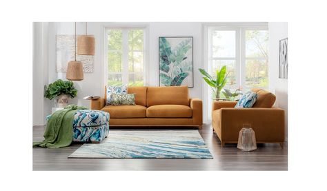 Alson Eco Fabric 2 Seater Sofa - Junie | Harvey Norman Malaysia Sofa Making, Harvey Norman, Eco Fabric, Deep Seat Cushions, Sofa Colors, 2 Seater Sofa, Fabric Sofa, Relaxed Style, Seater Sofa