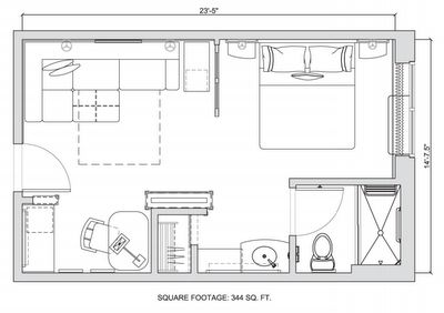 This hotel might show the future of small apartments – Greater Greater Washington Hotel Room With Kitchenette Layout, Hotel Suite Layout, Apartment Studio Layout, Suite Layout, Hotel Room Plan, Hyatt Hotel, Hotel Floor Plan, Studio Layout, Hotel Floor