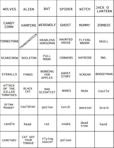 Mill Pond Fright Night: Halloween Pictionary Pictionary Ideas For Adults Funny, Pictonary Ideas, Pictionary Ideas, Halloween Pictionary, Summer Sidewalk Chalk, Pictionary Word List, Pictionary For Kids, Opposite Words For Kids, Halloween Charades