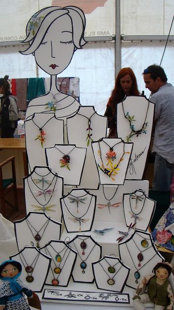 Jewelry Booth, Craft Show Booths, Jewerly Displays, Fair Display, Craft Booth Displays, Craft Stalls, Diy Jewelry Display, Craft Fair Displays, Craft Display