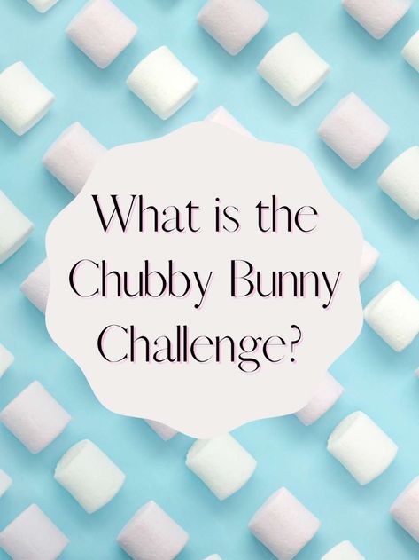 How To Play The Chubby Bunny Game Hilarious Marshmallow Challenge - Fun Party Pop Squishmallow Game Ideas, Taste Challenge Game, Marshmallow Minute To Win It Games, Marshmallow Games For Adults, Game Challenges For Adults, Chubby Bunny Game, Marshmallow Game, Marshmallow Games, 21st Birthday Games