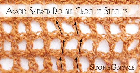 Avoid skewed and slanted double crochet stitches. Especially loose stitches, chevron patterns and open patterns are in risk of being skewed. Loose Crochet Stitches Patterns, Crochet Stitches Loose, Flowy Crochet Stitch, Crochet Textured Shell Stitch, Loose Crochet Stitch, Zigzag Slip Stitch Crochet Join, Crochet Wrap Pattern, Basketweave Stitch, Wrap Pattern