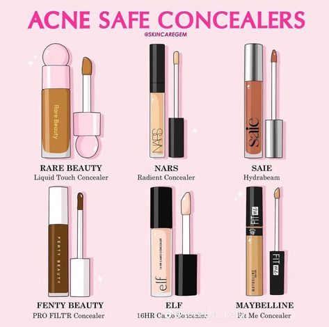 Acne Safe Makeup, Safe Makeup, Acne Makeup, Makeup Order, Simple Makeup Tips, Makeup For Black Skin, Makeup Artist Tips, Makeup Help, Makeup Needs