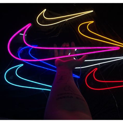 nike neon sign Michael Jordan Images, Nike Cheap, Cool Shoe, Neon Gas, Nike Signs, Nike Symbol, Beer Club, Neon Artwork, Bar Beer