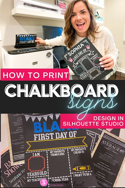 White On Black Paper, Paper Silhouette, Vinyl Projects Silhouette, Silhouette School Blog, Silhouette School, Diy Chalk, Silhouette Cameo Tutorials, White Toner, Chalkboard Designs