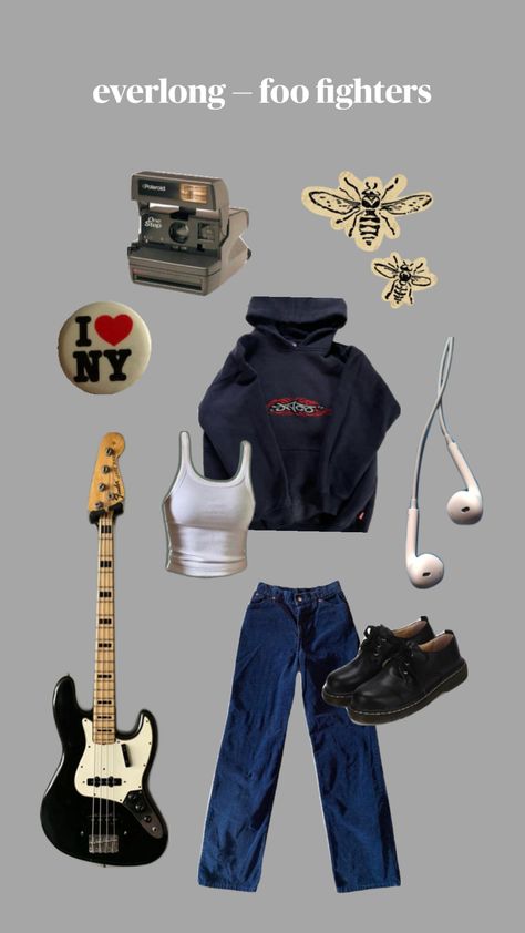 Foo Fighters Outfit Concert, Foo Fighters Concert Outfit Ideas, Foo Fighters Outfit, Foo Fighters Aesthetic, Everlong Foo Fighters Aesthetic, Foo Fighters Concert Outfit, Everlong Foo Fighters, Ever Long Foo Fighters, Learn To Fly Foo Fighters